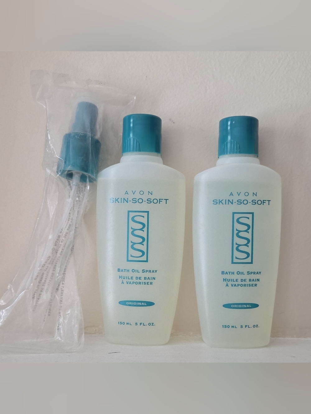 Avon Skin So Soft Original Bath Oil Spray 5 fl oz 150 mL 2 Bottles vtg 2003